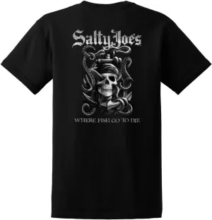 SALTY JOES Men's Fishing & Boating Graphic Logo Cotton T-Shirts in Regular, Big and Tall