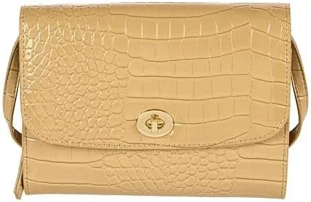 Samantha Brown To-Go Faux Croco Wallet Crossbody