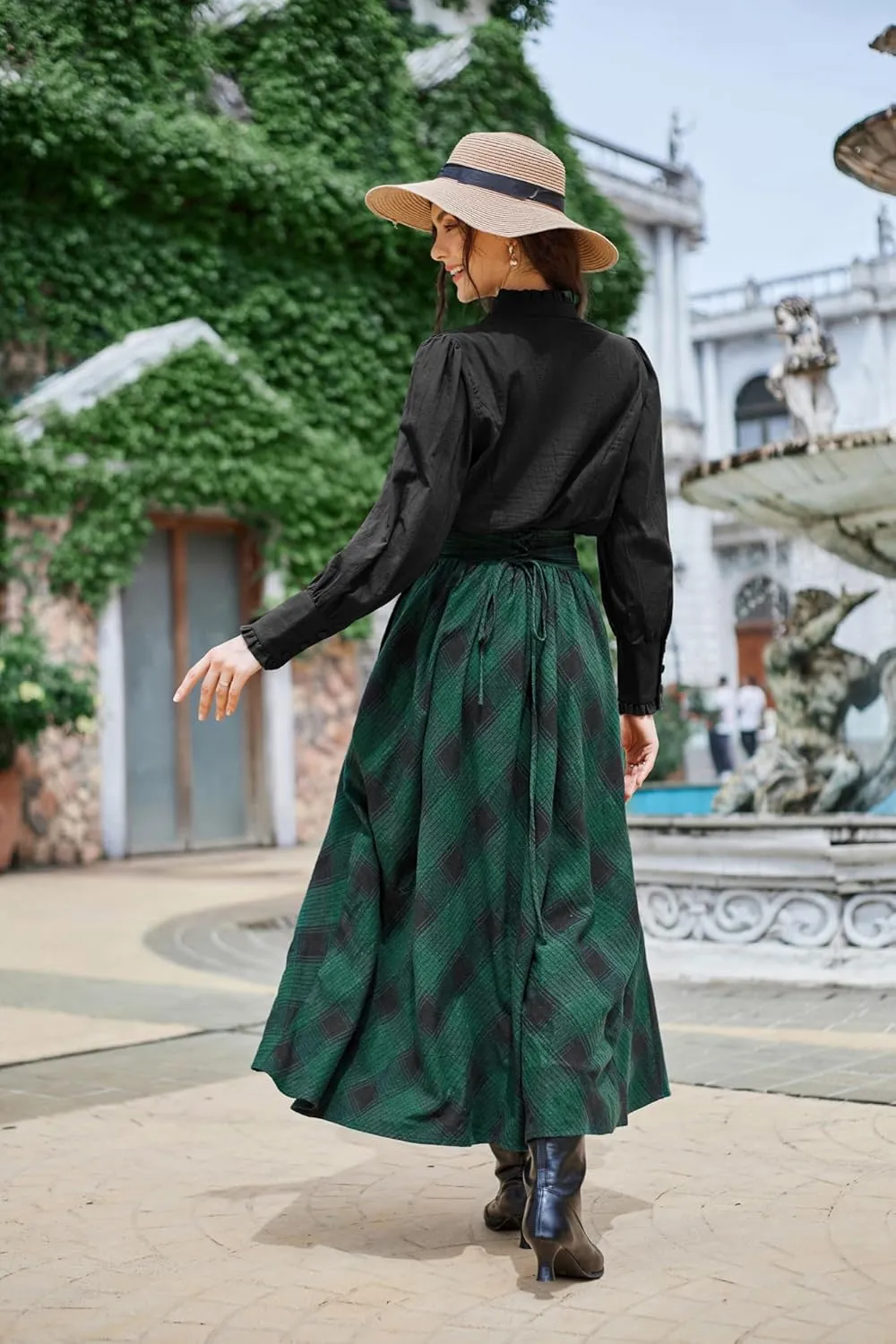 Scarlet Darkness Victorian Blouse for Women Cotton Long Sleeve Renaissance Shirt