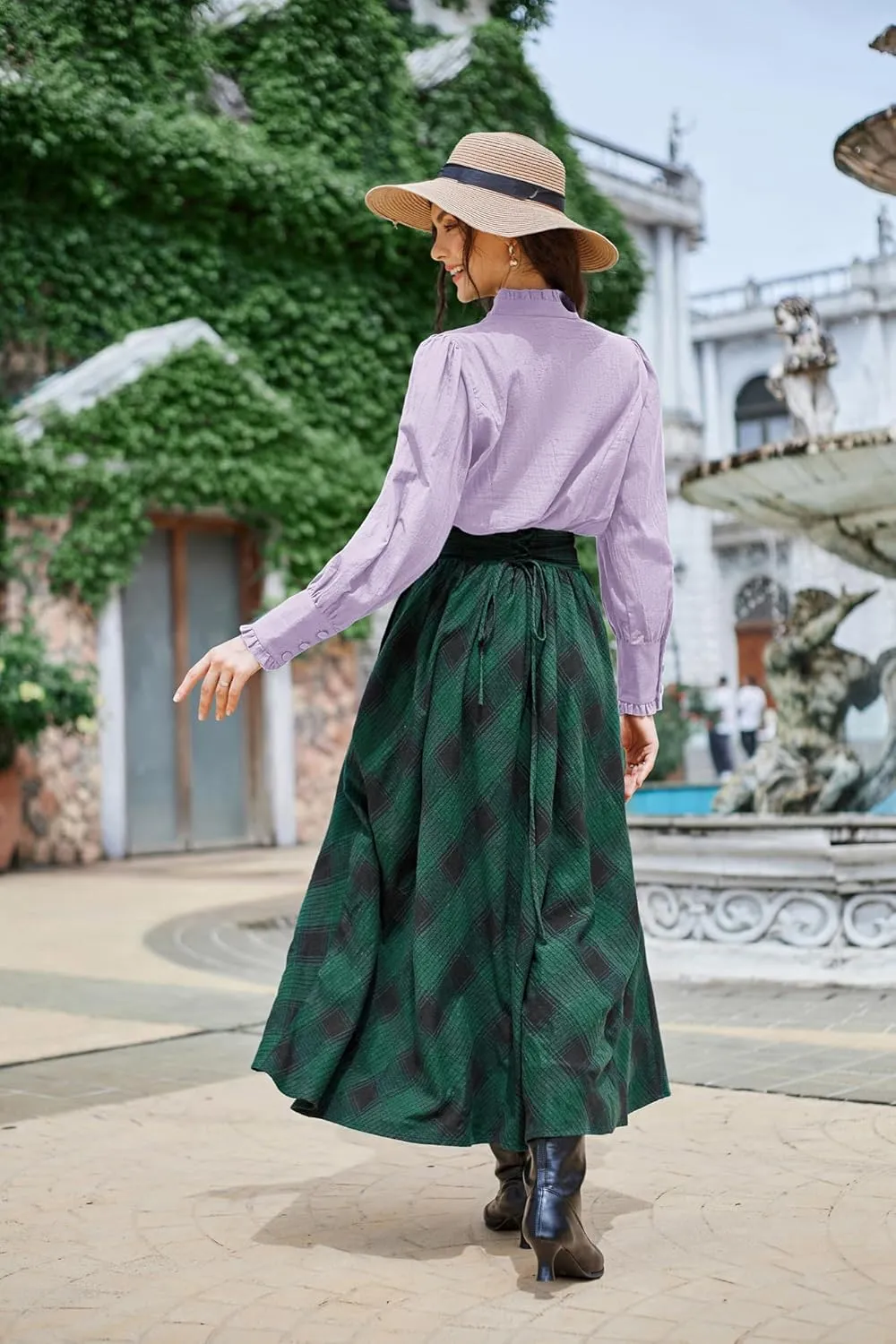 Scarlet Darkness Victorian Blouse for Women Cotton Long Sleeve Renaissance Shirt