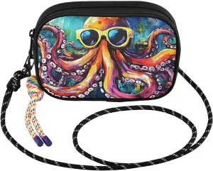 Sea Monster Funny Small Crossbody Bags for Women Cell Phone Purses Women's Shoulder Handbag Wallet Purse