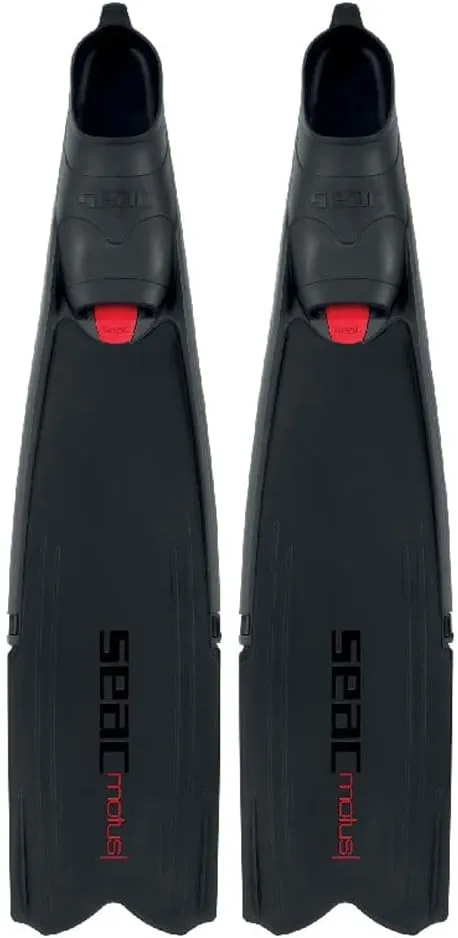 SEAC Tris Motus Set - Motus Camo Long Freediving Soft Powerful Fins, One Mask and Jet Snorkel