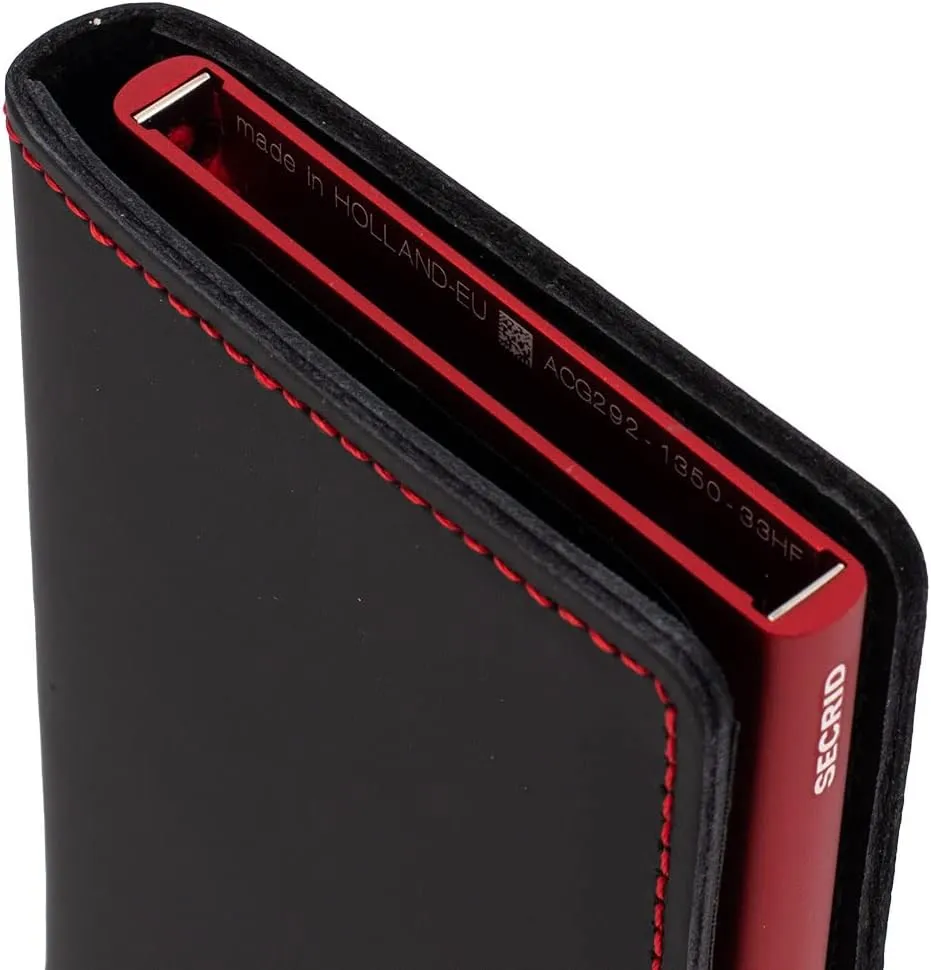 Secrid Men's Wallet Case, Cognac, 16mm Slim