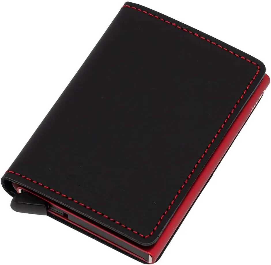 Secrid Men's Wallet Case, Cognac, 16mm Slim