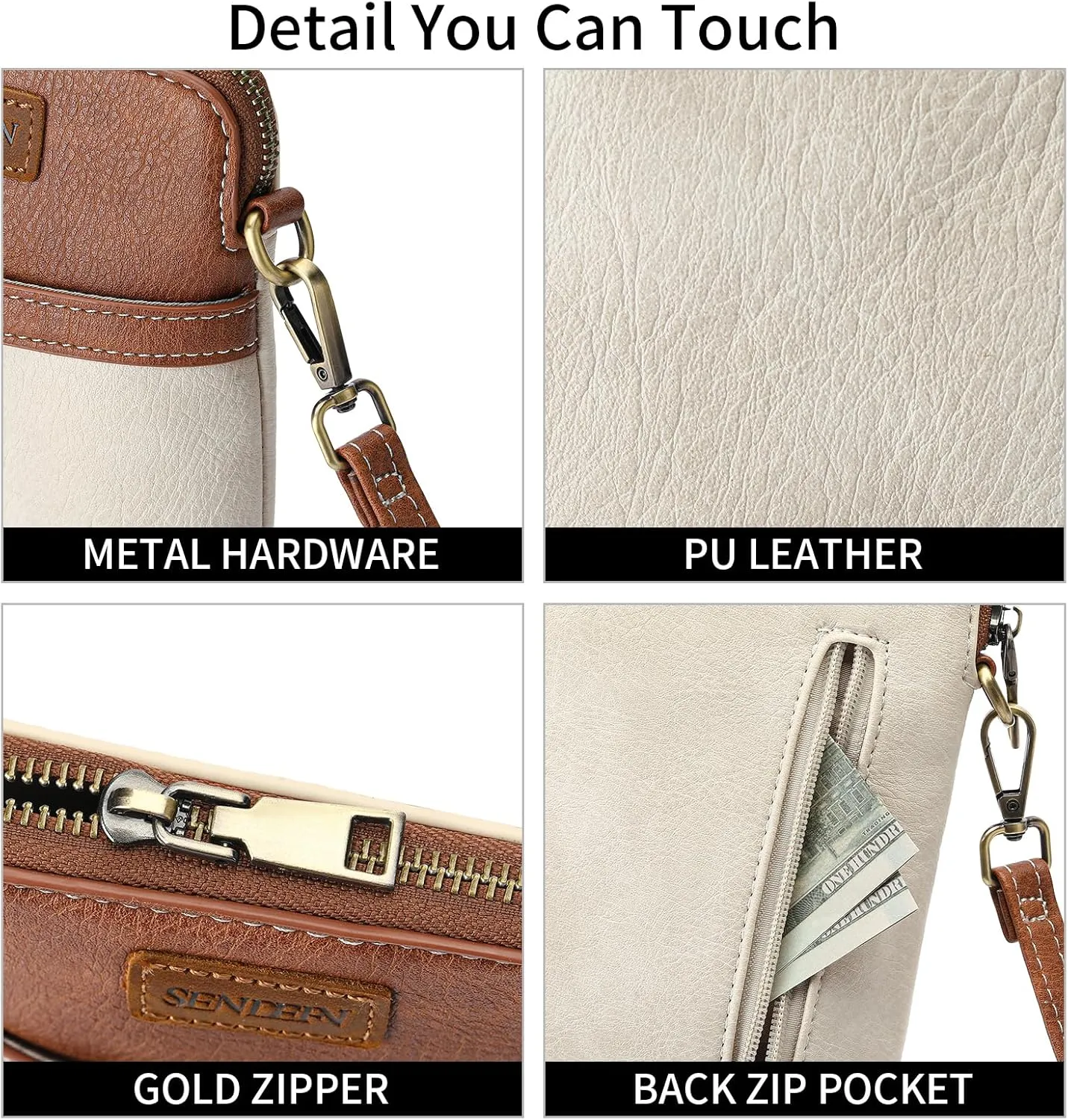 SENDEFN Cell Phone Purses for Women Small Crossbody Bag Shoulder Handbag with Adjustable Strap