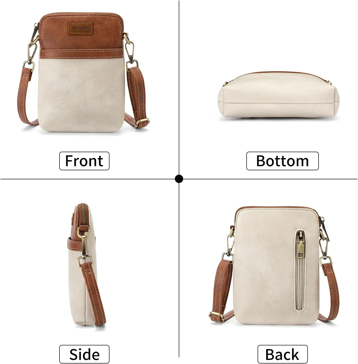 SENDEFN Cell Phone Purses for Women Small Crossbody Bag Shoulder Handbag with Adjustable Strap