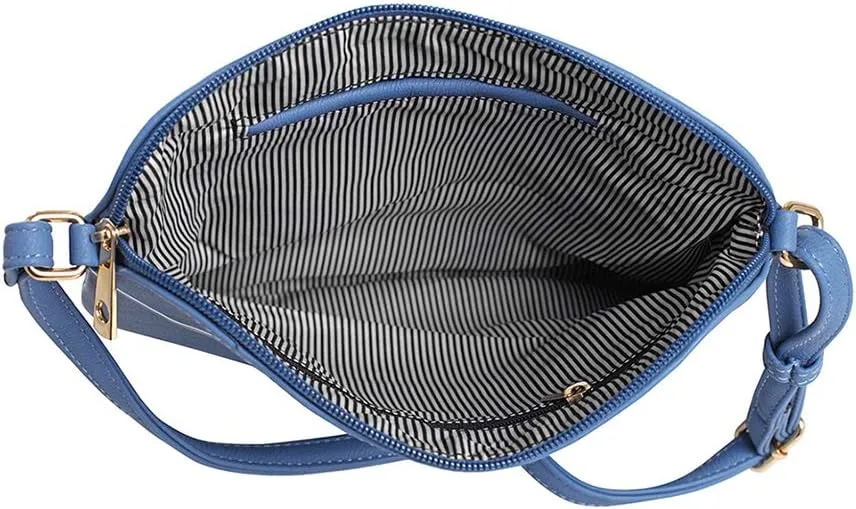 SG SUGU Lightweight Medium Crossbody Bag Shoulder Bag with Tassel and Zipper Pocket