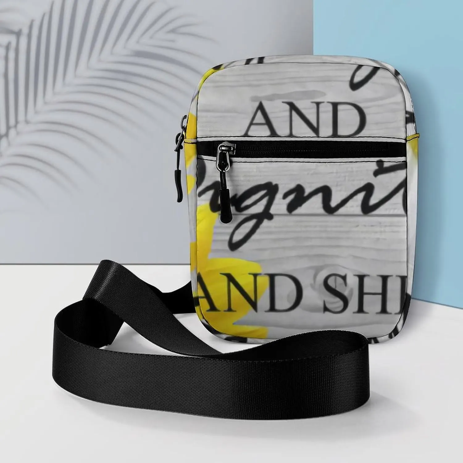 She Is Clothed in Strength And Dignity Proverbs Pattern Crossbody Bag Small Shoulder Bag Waterproof, Lightweight And Convenient