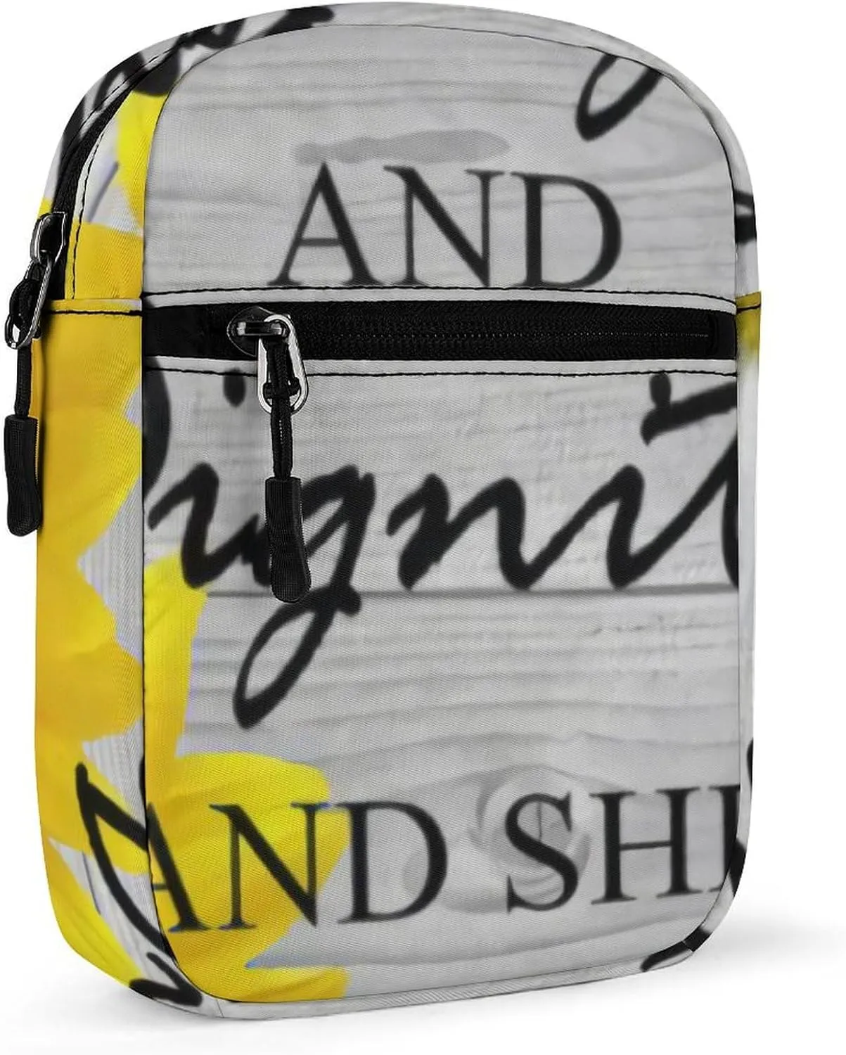 She Is Clothed in Strength And Dignity Proverbs Pattern Crossbody Bag Small Shoulder Bag Waterproof, Lightweight And Convenient