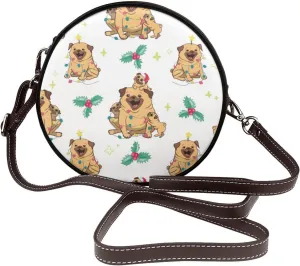 Shoulder Bag Circle Crossbody Bag for Women, Vintage Shoulder Purse, Round Purses Bag for Women