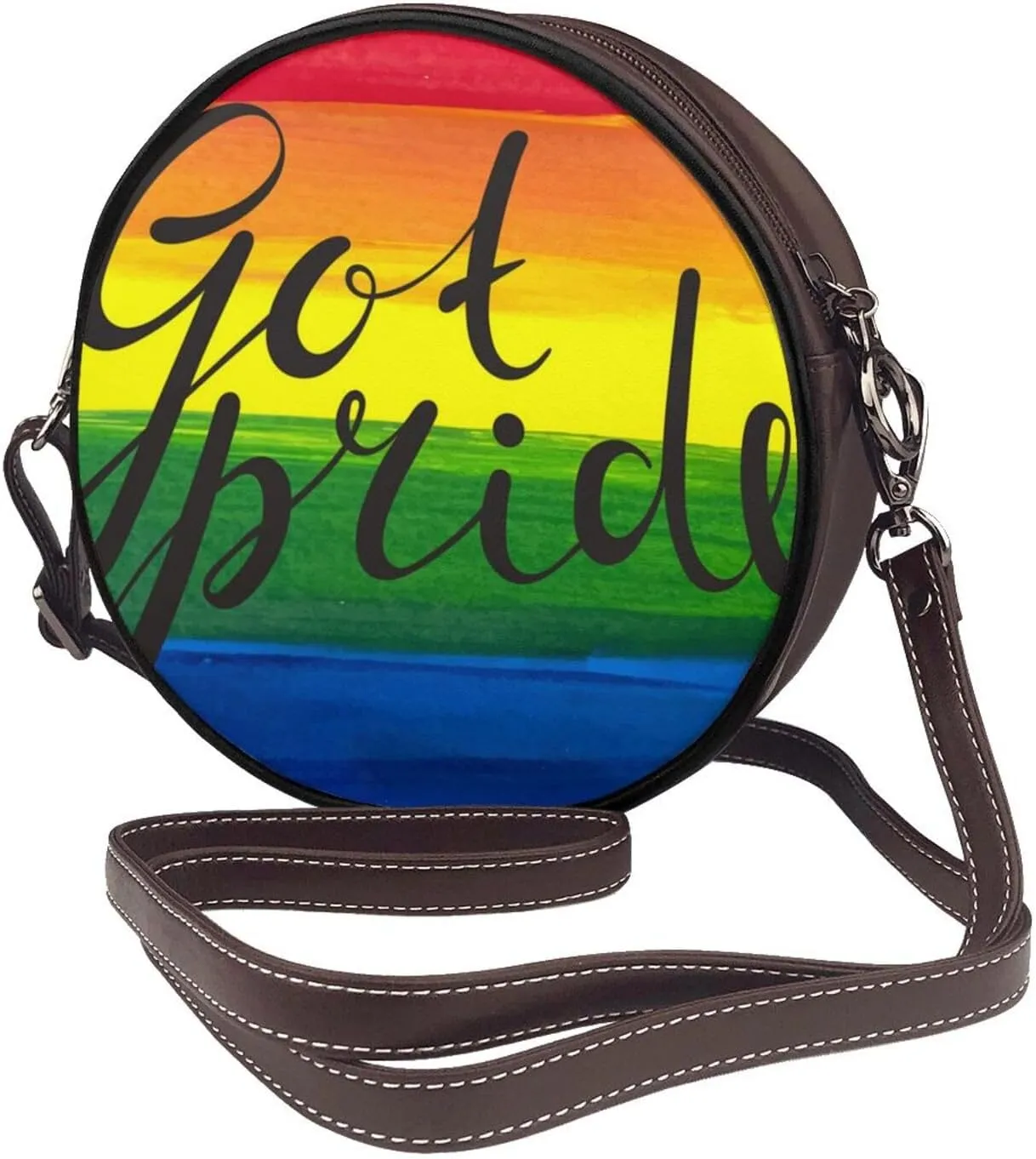Shoulder Bag Circle Crossbody Bag for Women, Vintage Shoulder Purse, Round Purses Bag for Women