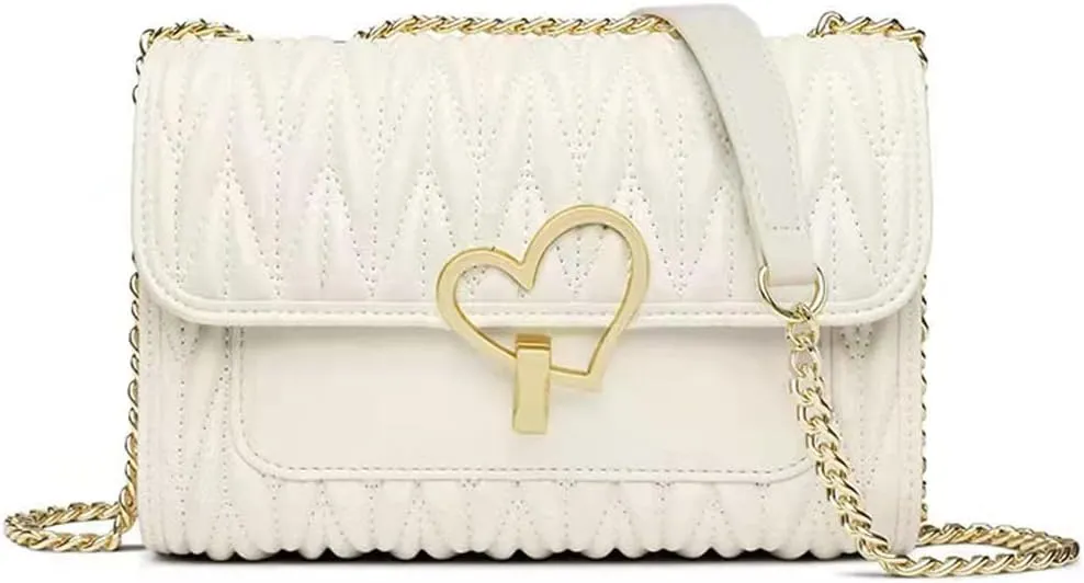 Shoulder Bag for Women Small Crossbody Purse Leather Fashion Handbags with Chain Strap