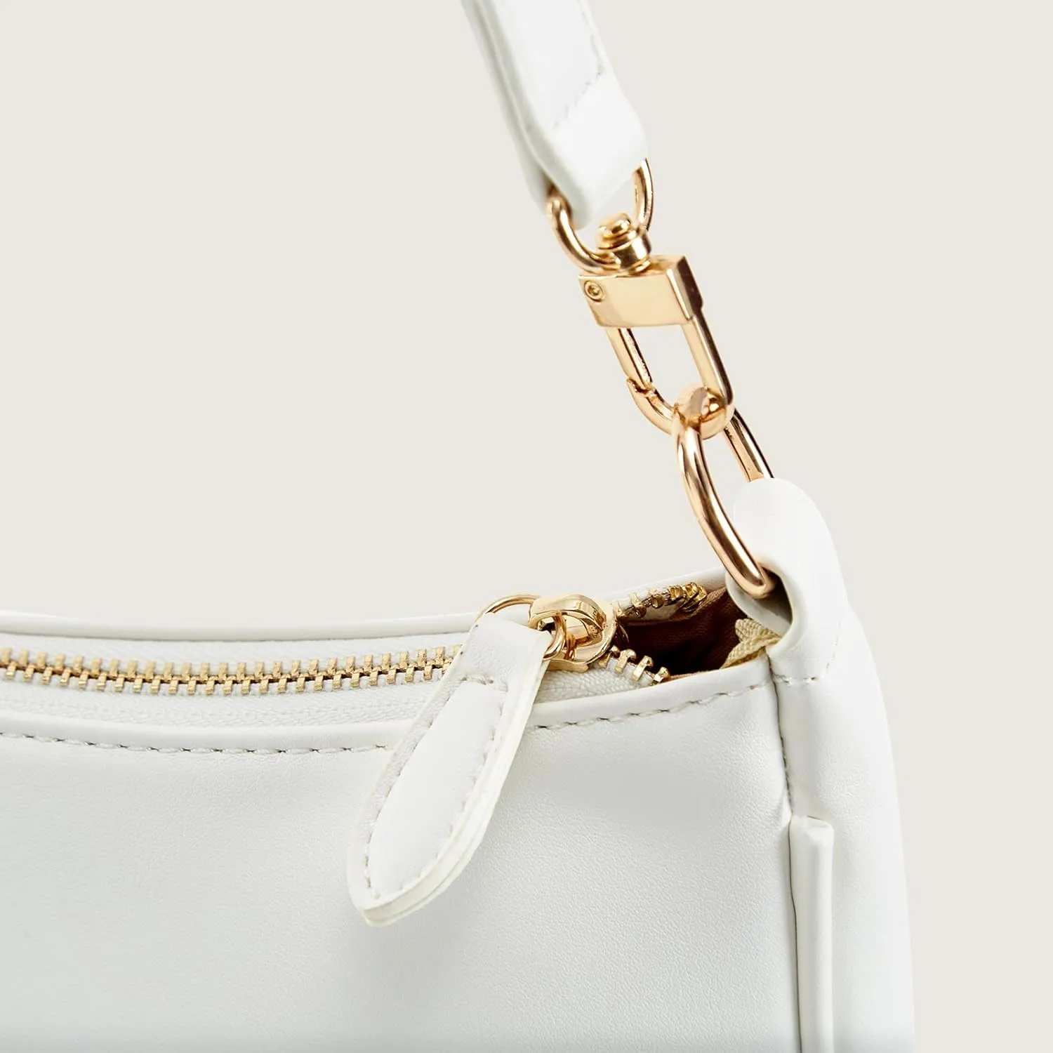 Shoulder Bag for Women Small Purse Classic Clutch Crossbody HandBags Purses with Zipper Closure with 2 Removable Straps