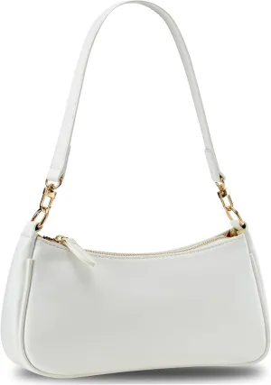 Shoulder Bag for Women Small Purse Classic Clutch Crossbody HandBags Purses with Zipper Closure with 2 Removable Straps