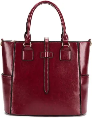 Shoulder bag Quality Soft Leather Ladies PU Leather Large Capacity Handbag Stitching Design Casual Shoulder Bag