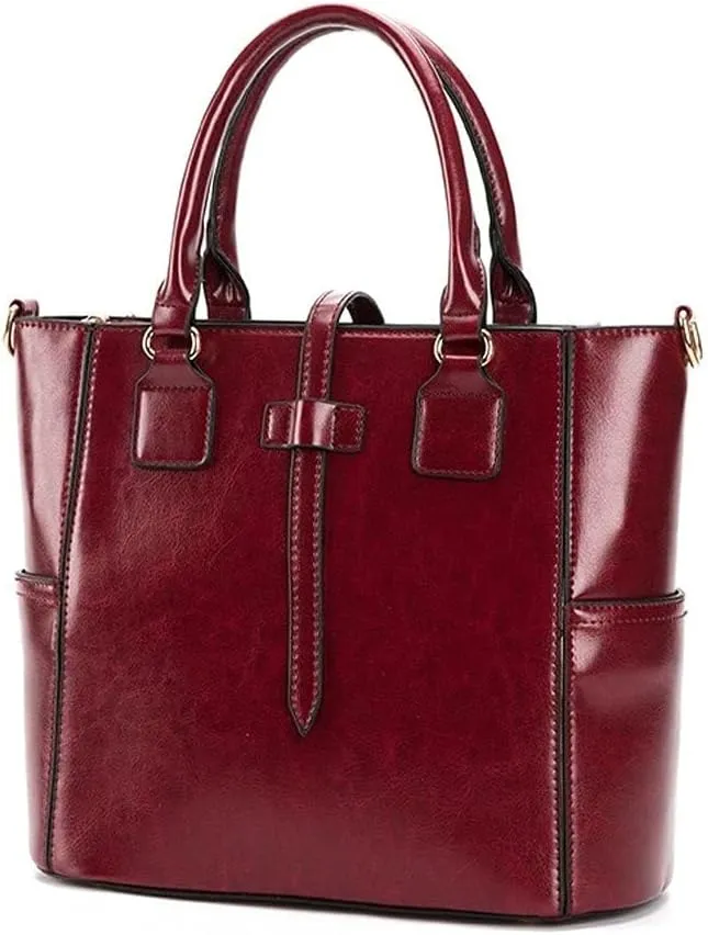Shoulder bag Quality Soft Leather Ladies PU Leather Large Capacity Handbag Stitching Design Casual Shoulder Bag