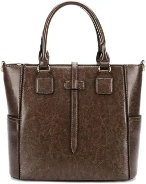 Shoulder bag Quality Soft Leather Ladies PU Leather Large Capacity Handbag Stitching Design Casual Shoulder Bag