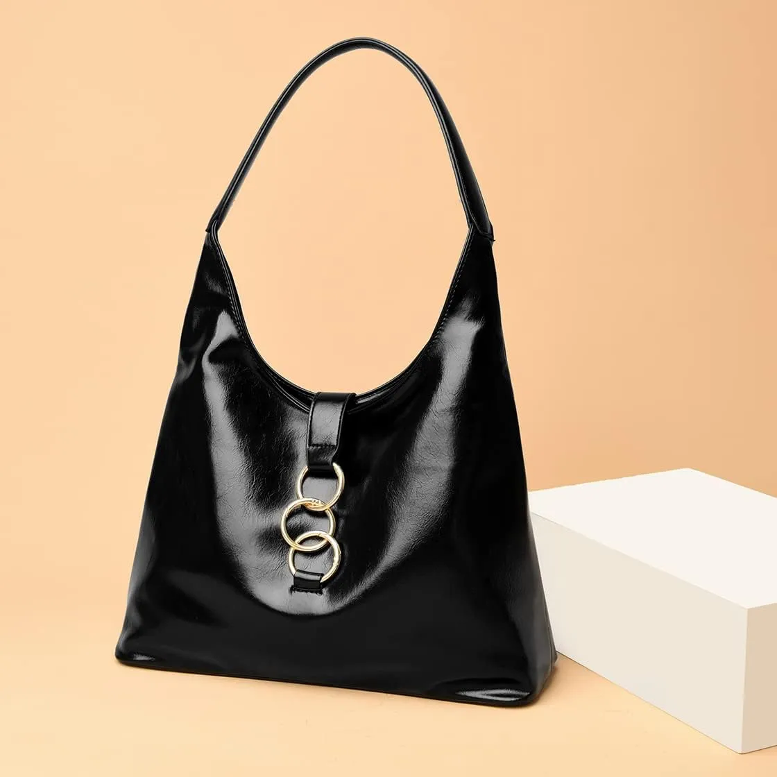 Shoulder Bag Retro Classic Purse Clutch Shoulder Tote HandBag with Zipper Closure for Women