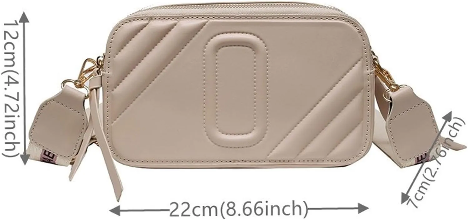 Shoulder Bag Vintage Women Crossbody Bag - Soft PU Leather Handbags for Women - Designer Small Messenger Shoulder Bag(Beige)