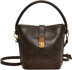 Shoulder Bags for Women Tote Bag Retro PU Leather Crossbody Bag Vinatge Soft Shoulder Purses Handbags