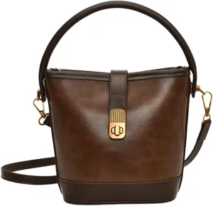Shoulder Bags for Women Tote Bag Retro PU Leather Crossbody Bag Vinatge Soft Shoulder Purses Handbags