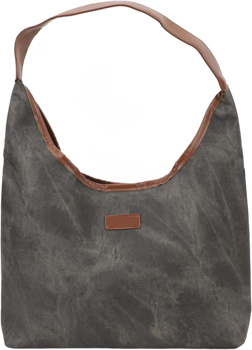 Shoulder Bag,Shoulder Bag for Women Soft PU Leather Minimalistic Top Handle Satchel Bag Handbag for Everyday Use (Black)