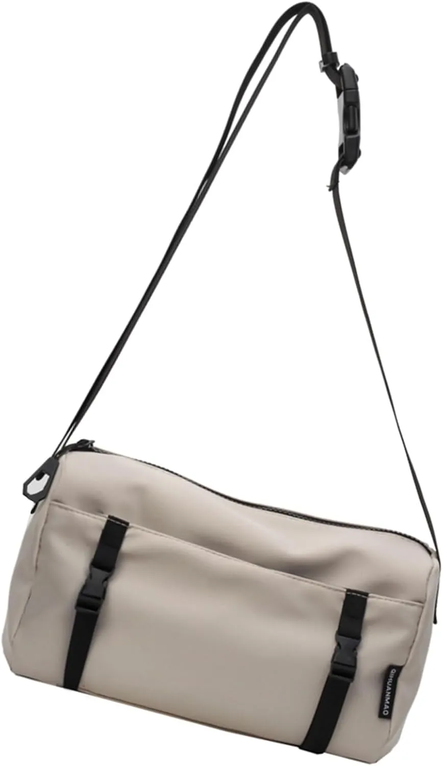 Shoulder Handbag, Men Women Large Capacity Shoulder Bag Fashion Minimalists Solid Color Multi Pockets Crossbody Bag for Daily Use