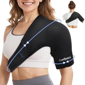 Shoulder Ice Pack Wrap for Rotator Cuff and Arm, Soft & Flexible Gel Ice Pack for Cold Therapy, Cold Compression Shoulder Ice Pack for Injuries, Tendonitis, Surgery, Easy to Wear for Men & Women