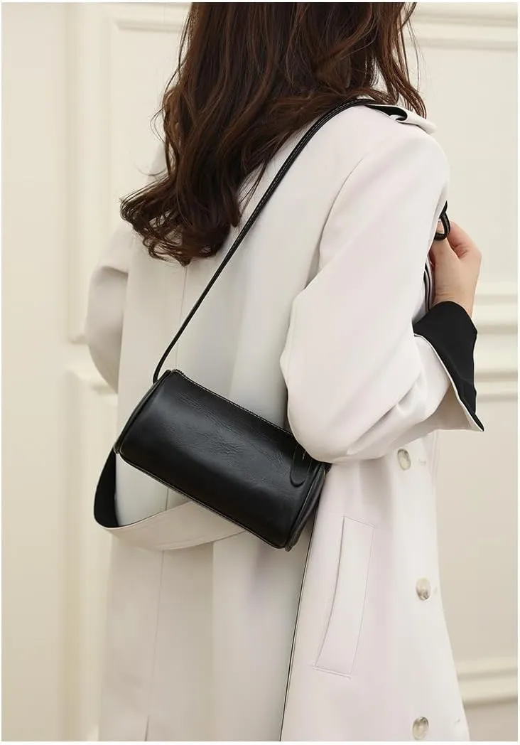 Single-Shoulder Crossbody Bag Mobile Phone Bag for Women Small Pillow Soft Leather Retro Purses bag