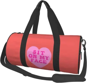 Sit On My Face Duffel Bag Gym Bag Travel Sports Tote Large Foldable Beach Swim Yoga8