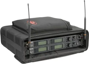 SKB 2U Soft Rack Case, Steel Rails, Heavy Duty zippers, outer pocket, Shoulder straps