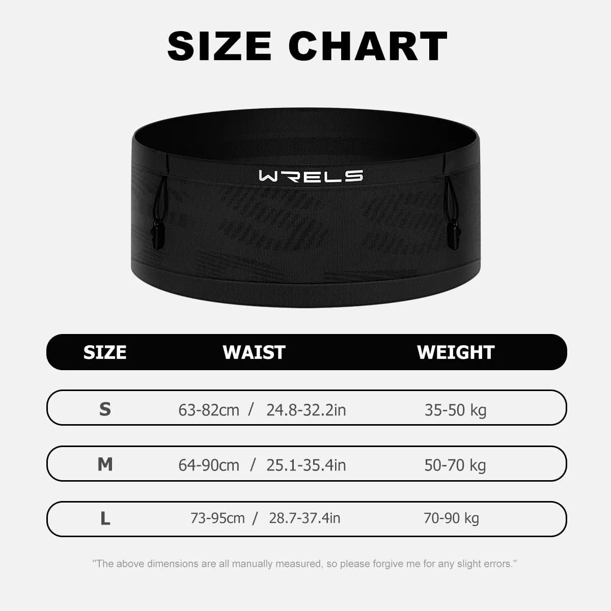Slim Running Belt with Bib Number Clip,Elastic Phone Holder Fanny Pack for Women Men,Large Capacity Fitness Waist Pack Holds Water Bottle, Keys, Cards