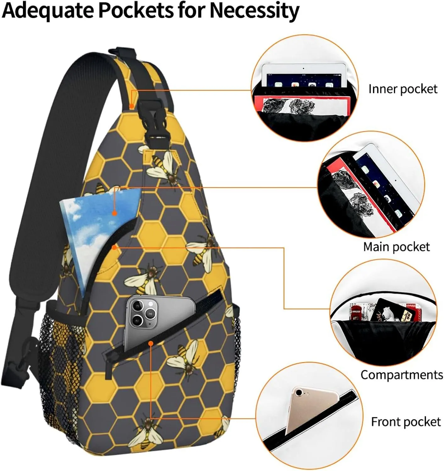 Sling Backpack Trendy Sling Bag Multipurpose Crossbody Sling Travel Hiking Crossbody Shoulder Backpack