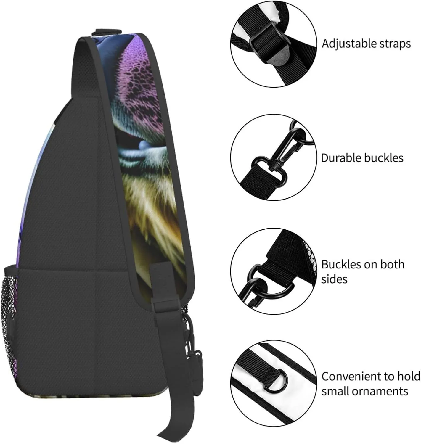 Sling Backpack,Men Cross Chest Bag Diagonally,Durable Adjustable Outdoor Cycling Travel Bag,Walrus Print