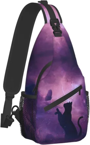 Sling Bag Backpack Women Men Crossbody Shoulder Chest Bag Unisex for Travel Casual Hiking with Adjustable Strap