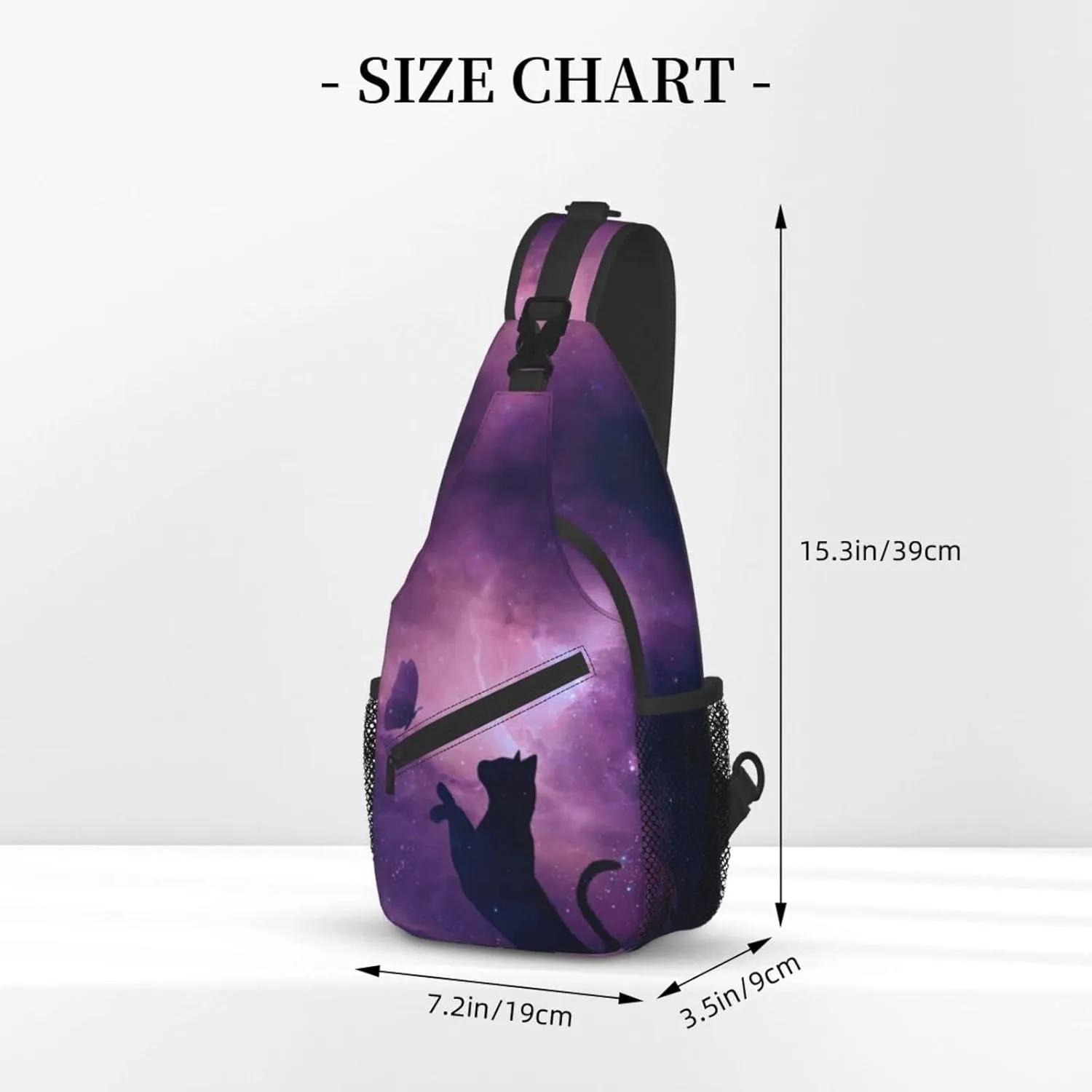 Sling Bag Backpack Women Men Crossbody Shoulder Chest Bag Unisex for Travel Casual Hiking with Adjustable Strap
