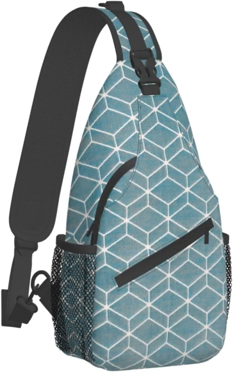 Sling Bag Bones And Dog Claws Print Sling Backpack Crossbody Chest Bag Daypack For Hiking Travel