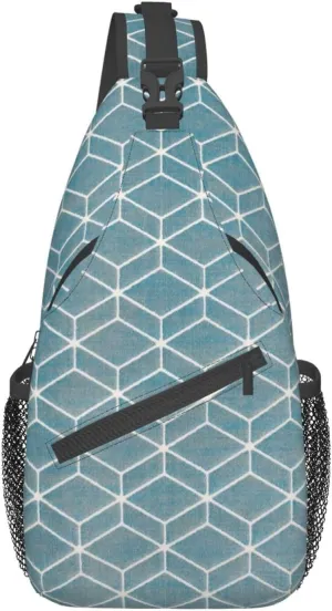 Sling Bag Bones And Dog Claws Print Sling Backpack Crossbody Chest Bag Daypack For Hiking Travel