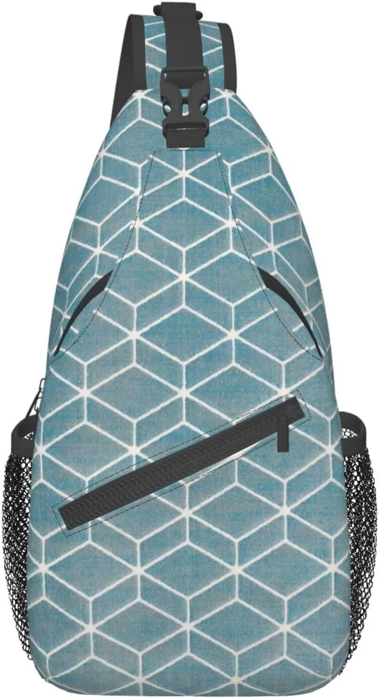 Sling Bag Bones And Dog Claws Print Sling Backpack Crossbody Chest Bag Daypack For Hiking Travel