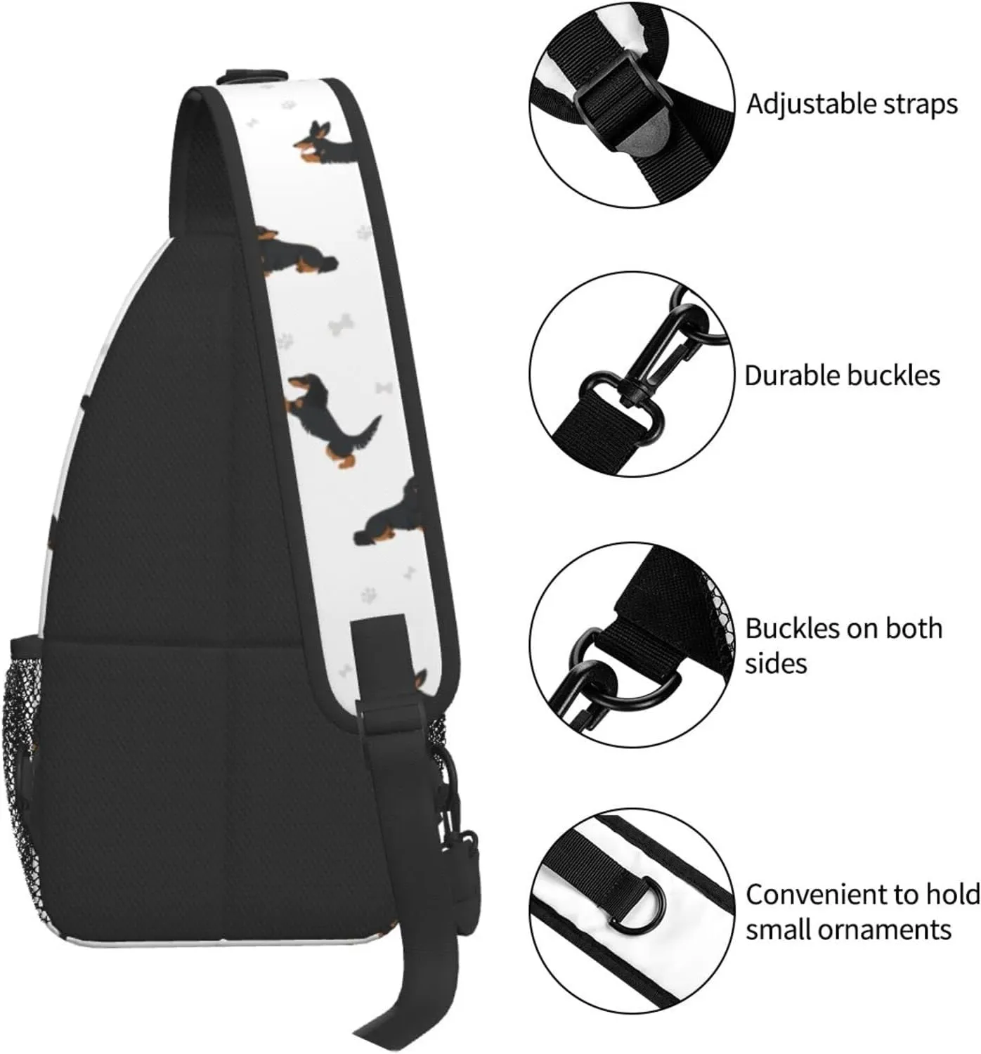 Sling Bag Crossbody Backpack Women Men Travel Chest Bag Casual Outdoor Sports Running Hiking