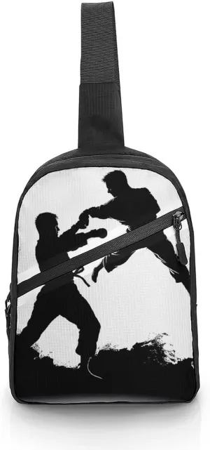 Sling Bag for Men Women Kickboxing Sling Backpack Chest Bag Casual Daypack Crossbody Bag for Travel