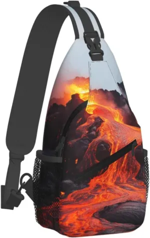 Sling Bag for Women Men Crossbody Bag Small Sling Backpack Koala and Butterfly Chest Bag Hiking Daypack