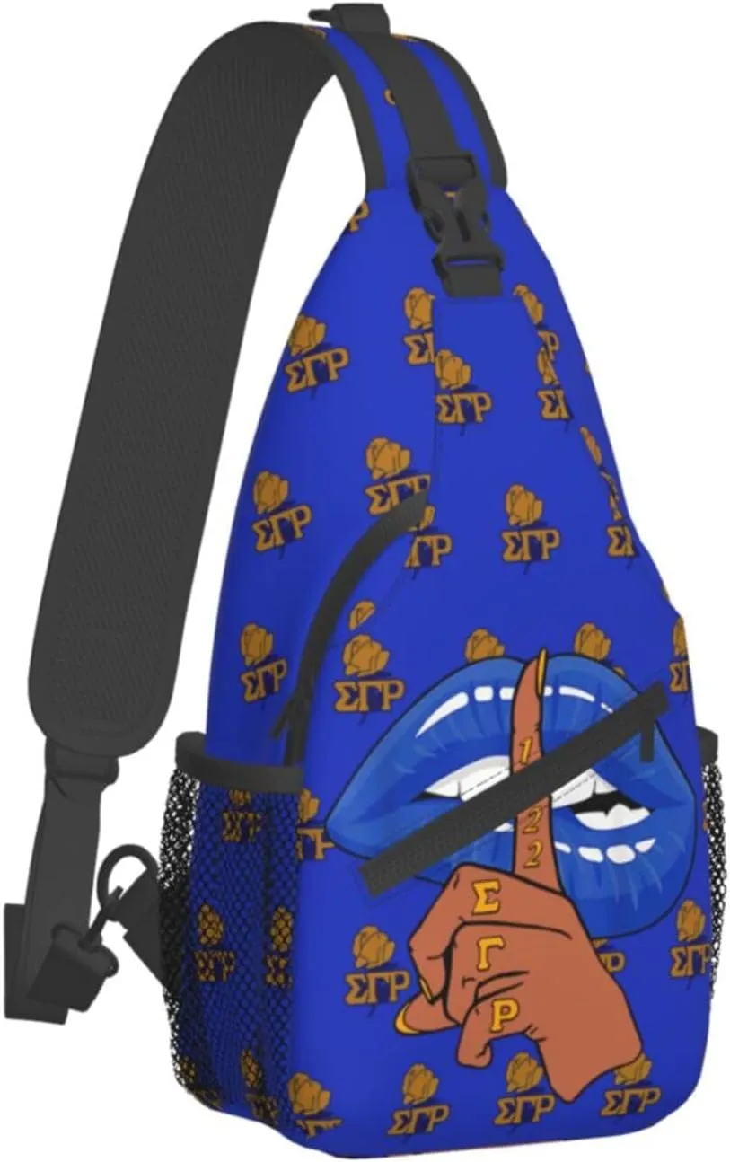 Sling Bag for Women Sorority Gifts Lightweight Crossbody Daypack with Adjustable Chest Bag for Sports Travel, Hiking