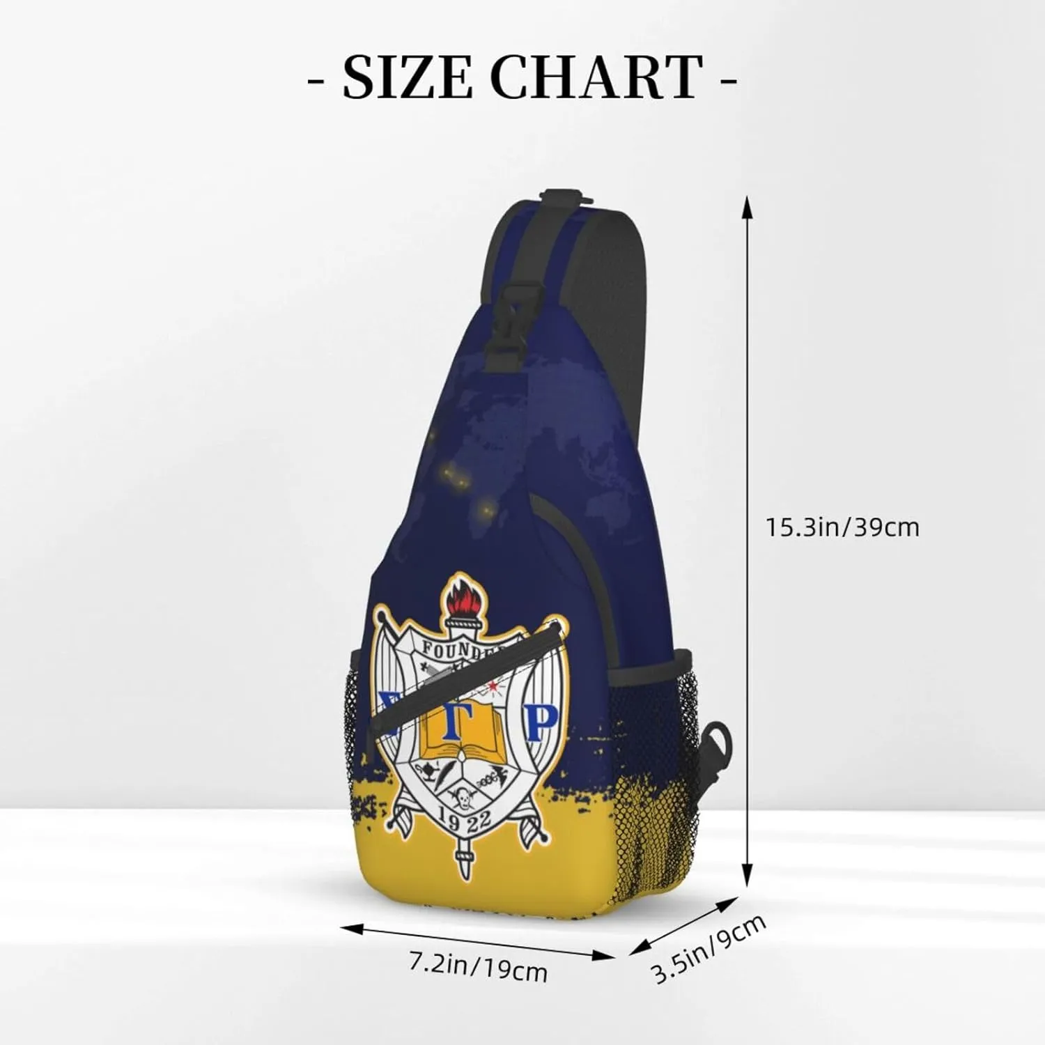 Sling Bag for Women Sorority Gifts Lightweight Crossbody Daypack with Adjustable Chest Bag for Sports Travel, Hiking