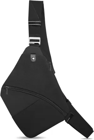 Sling Bag Light Thin Chest Shoulder Bag Water Resistant Anti Theft Shoulder Crossbody Bag for Men and Women
