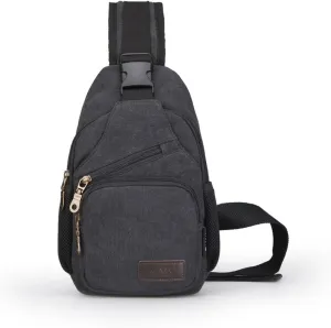 Sling Bag Pack Canvas Shoulder Sling Backpack Small Crossbody Chest Bag for ipad mini