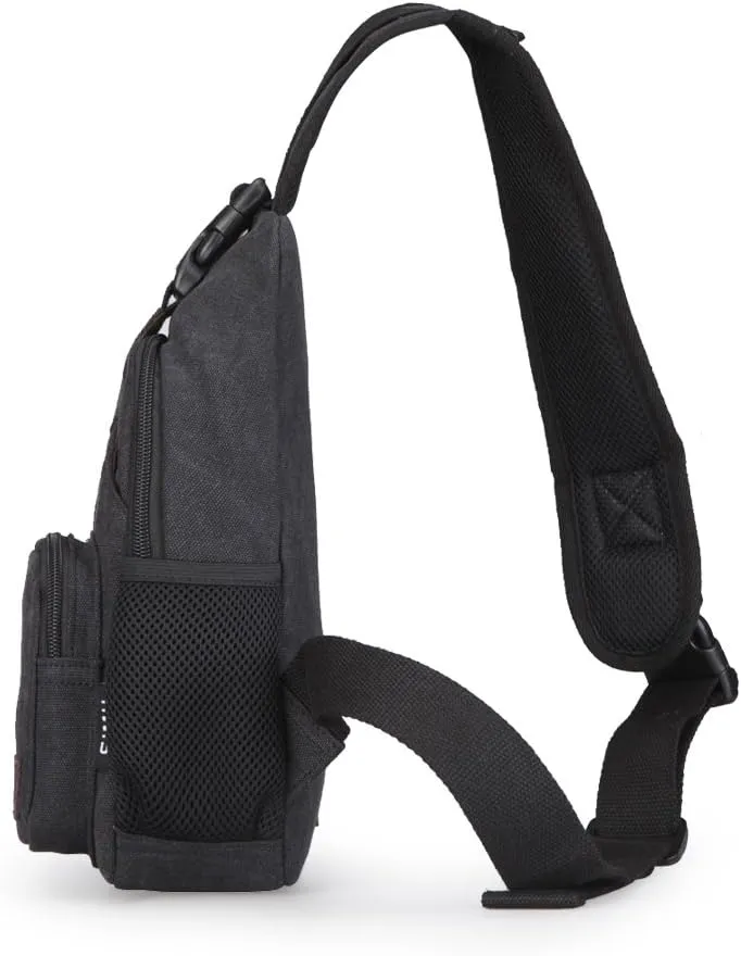 Sling Bag Pack Canvas Shoulder Sling Backpack Small Crossbody Chest Bag for ipad mini