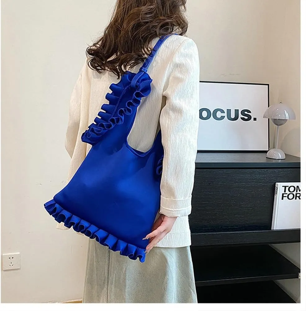 Slouchy Hobo Bags Women Retro Nylon Crossbody Purse Soft Shoulder Bag Cute Satchels Tote Handbags Evening Purse 2024