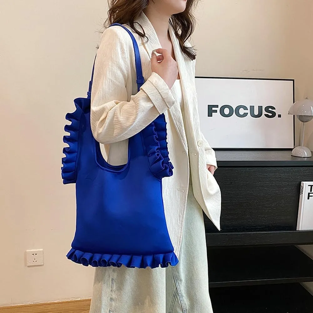 Slouchy Hobo Bags Women Retro Nylon Crossbody Purse Soft Shoulder Bag Cute Satchels Tote Handbags Evening Purse 2024