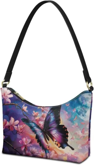 Small Crescent Shoulder Bags Purses for Women Soft Underarm Purse Hobo Tote Handbag
